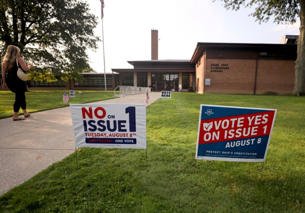 Ohio Voters Reject Issue 1, a Setback for Anti-Abortion Efforts