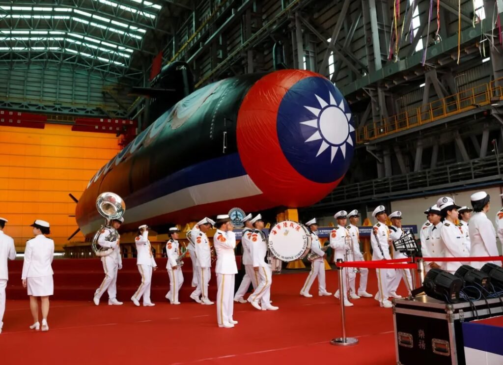 Taiwan unveils first homegrown submarine to boost defense against China