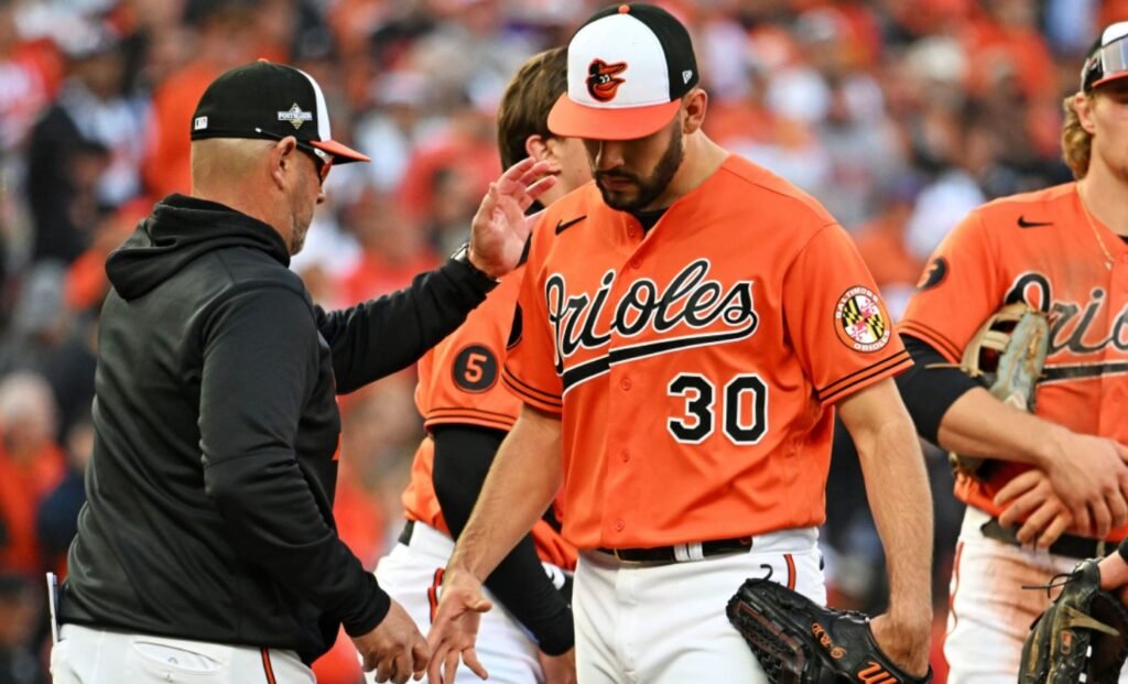 Orioles lose second playoff game to Rangers despite Rodriguez’s comeback