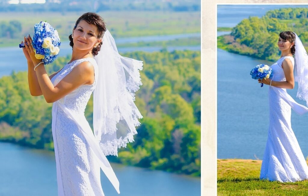 Wedding dress photo captures bizarre reflection, horrifies social media users