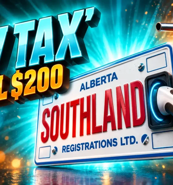 Alberta $200 electric vehicle tax fuel tax holiday