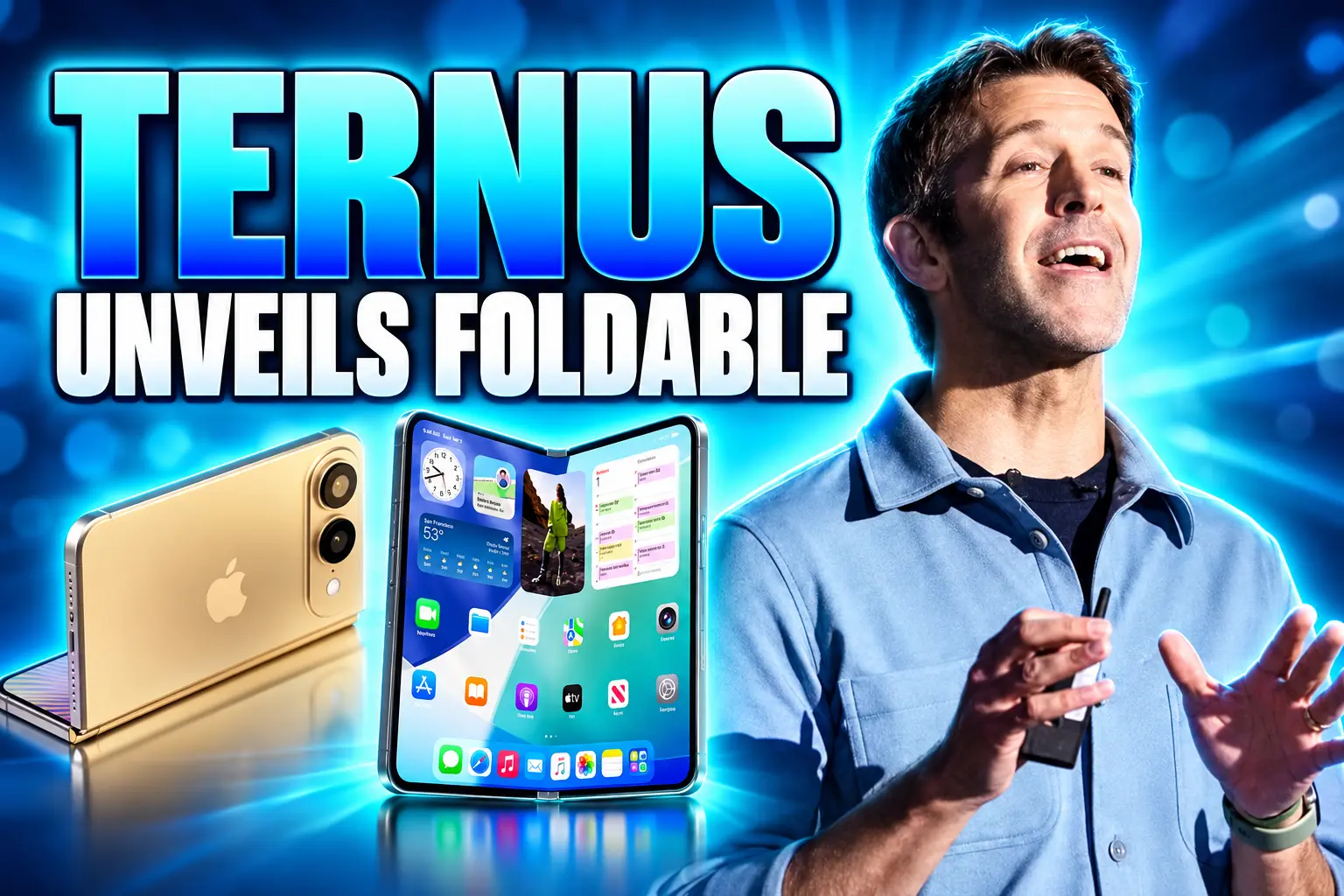 Ternus unveils $2099 Apple foldable iPhone