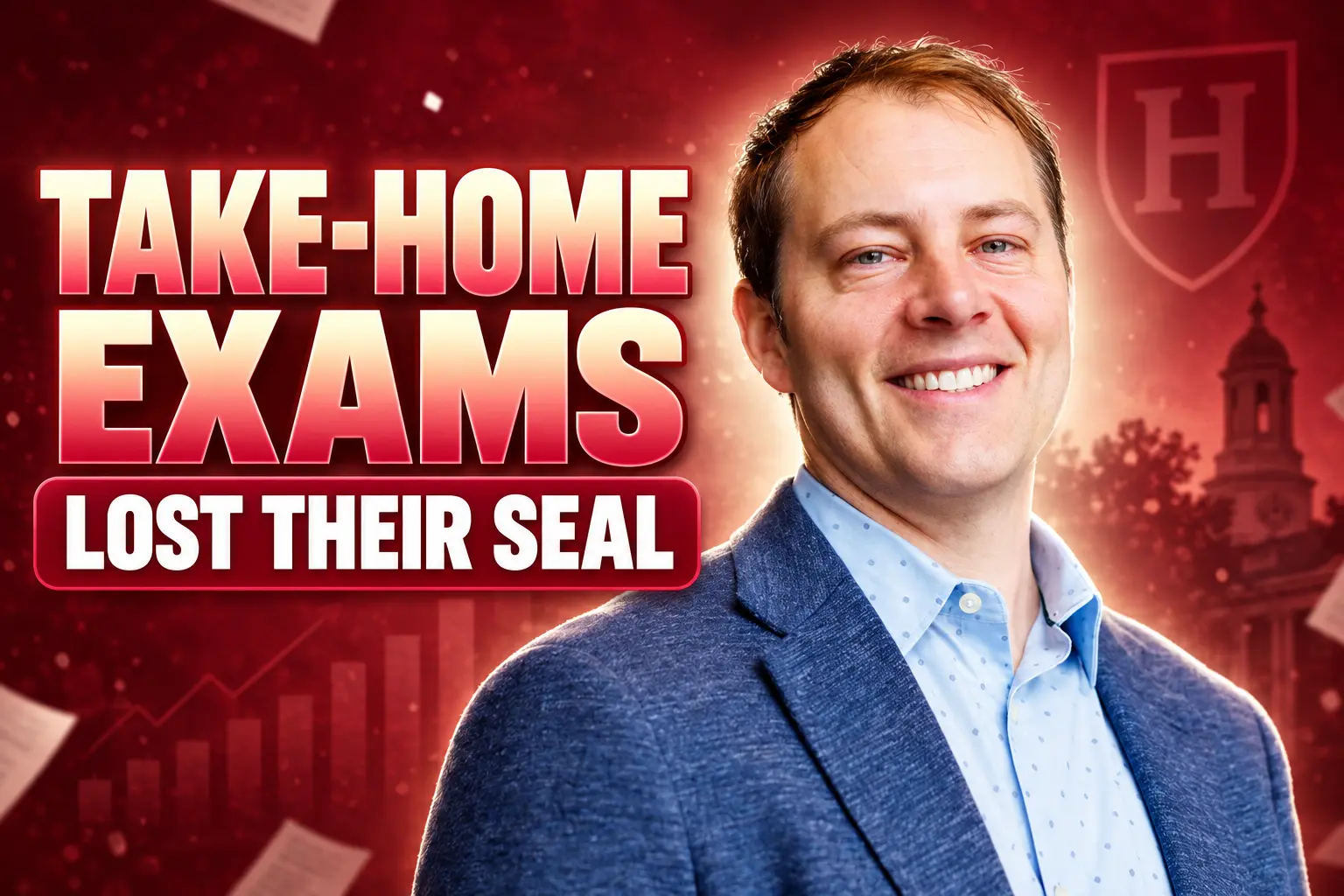 Harvard Dean Deming take-home exams lost seal