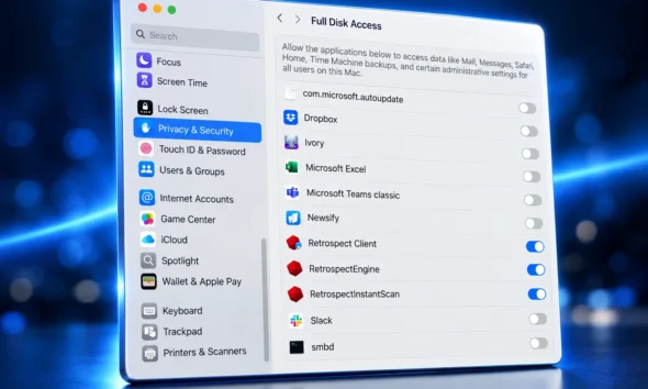 Apple Full Disk Access explicit Mac grant
