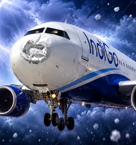 IndiGo 6E925 smashed radome after Lucknow landing